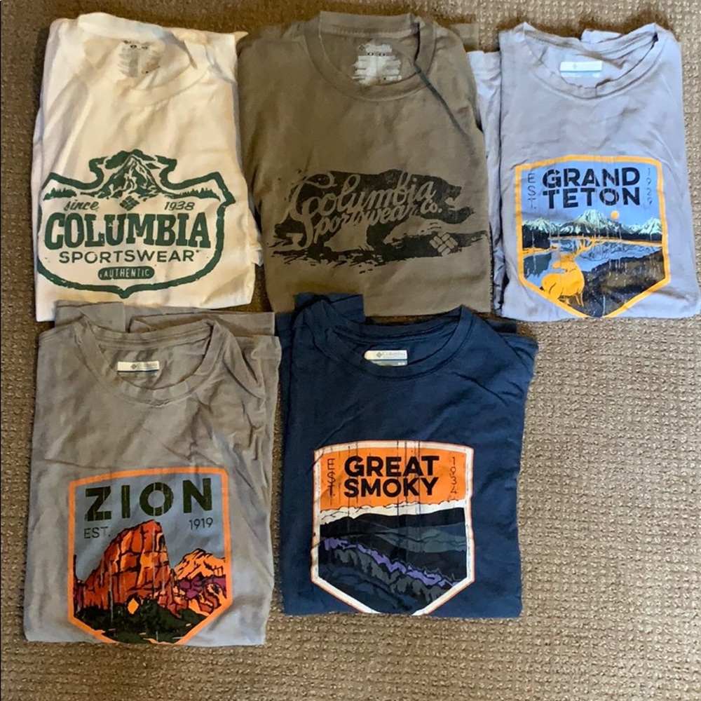 Columbia shirts National Park shirts